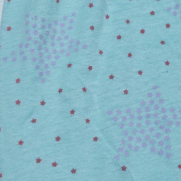 Dollhouse Star Print Pajama Pants Womens  Size Large Light Blue Sleepwear PJs - Picture 3 of 6